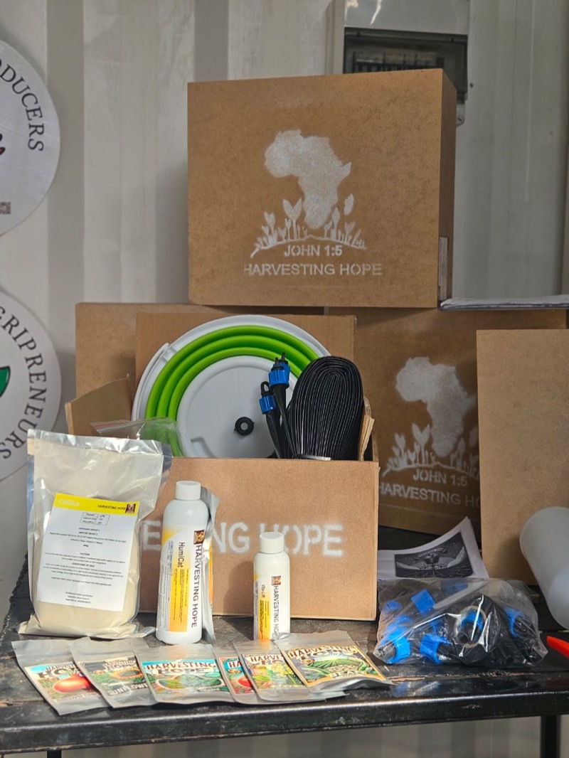 Complete Harvesting Hope seed kit display